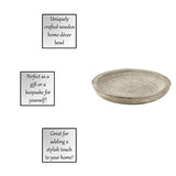 Santa Barbara Design Studio Table Sugar Hand Carved Paulownia Wood Serving Bowl, Medium, Grey,8 cubic inches Santa Barbara Design Studio