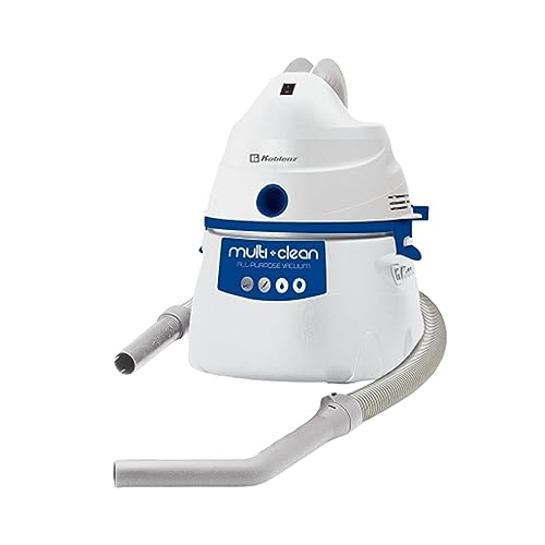 Koblenz WD-380K2B Portable Wet-Dry Vacuum, 3 Gallon 2.0HP w/Adjustable Floor Tool, Designer Series, White-5 Year Warranty Koblenz
