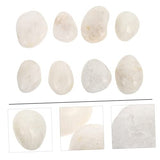 SEWACC 8Pcs Painting Stone Pebbles Rocks Stones Bundle River Painting Kindness Rocks Decoration Pebble Flat Pebble River Polished Pebbles Decorative SEWACC