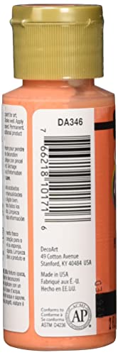 DecoArt 2 Ounce, Coral Americana Craft Paint, Orange DecoArt