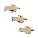 3 Turtles Unfinished Wooden Shapes Craft Cutouts DIY Unpainted 3D Plaques 4 Inches BestPysanky