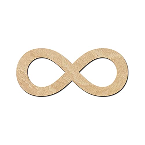 Infinity Sign Wood Cutouts for crafts, Laser Cut Wood Shapes 5mm thick Baltic Birch Wood, Multiple Sizes Available Elliefont Styles