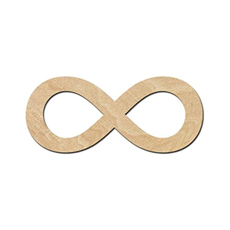 Infinity Sign Wood Cutouts for crafts, Laser Cut Wood Shapes 5mm thick Baltic Birch Wood, Multiple Sizes Available Elliefont Styles