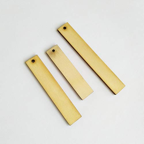 30pcs Unfinished Wood Earring Blank,Wood Strip Blank, Rectangle Laser Cut Unfinished Wood Cutouts (Mix Sizes) - WoodArtSupply