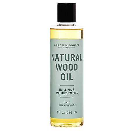 Caron & Doucet - Natural Wood Conditioning Oil - 100% Plant Based Wood Conditioning and Polishing Oil - Orange Scented - Suitable for Natural Wood CARON & DOUCET
