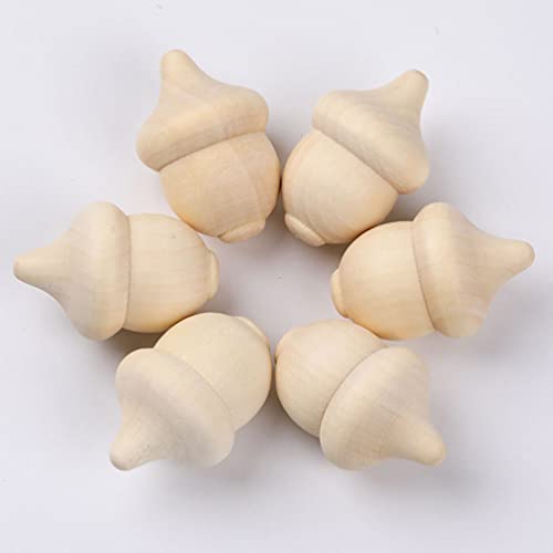 KESYOO 1 Set 26 Pcs Wooden Toys Unfinished Wood Toys for Crafts Kid Art Painting Ornament DIY Wood Bowl Ornaments Kids Toy Toys for Kids Natural Kids KESYOO