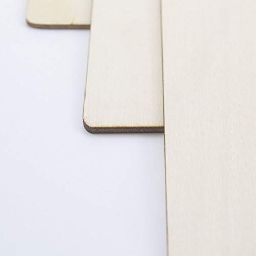 Samanter 3Pack Blank Wood Sign for Craft Unfinished Hanging Wooden Board with Hole DIY Door Wall Decor Holiday Decoration Samanter