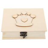 COHEALI Unfinished Unpainted Wooden Box with Hinged Lid for Crafts DIY Storage Jewelry Plain Pine Box COHEALI