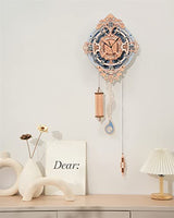 ROBOTIME Clock Wooden Puzzle, 3D Puzzle for Adults Wooden Metal Mechanical Model Clock Kits to Build, Hobbies Gift for Men Aesthetic DIY Decoration ROBOTIME