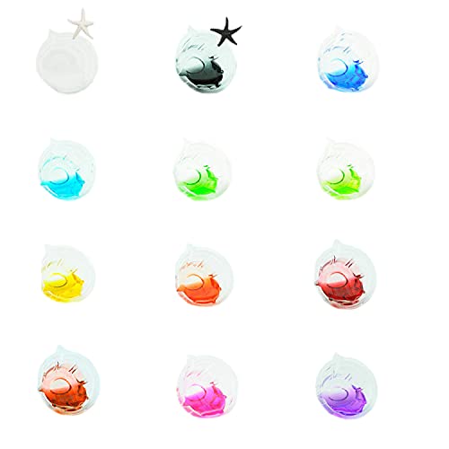 12 Colors Epoxy Resin Color Dye Colorant Liquid Epoxy Resin Pigment,10ml Each,Translucent Miraclekoo