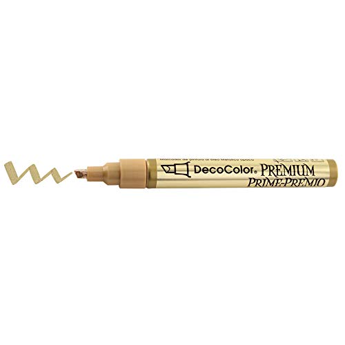 DecoColor Premium Chisel Paint Marker, Gold - WoodArtSupply