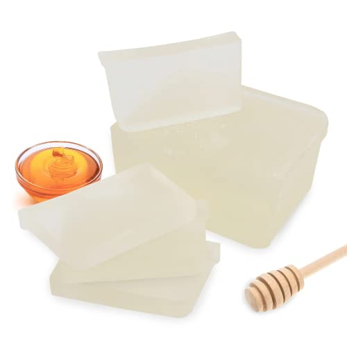 Primal Elements Honey Soap Base - Moisturizing Melt and Pour Glycerin Soap Base for Crafting and Soap Making, Vegan, Cruelty Free, Easy to Cut - 5 - WoodArtSupply