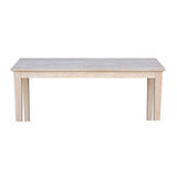 International Concepts Shaker Sofa Table, Unfinished IC International Concepts