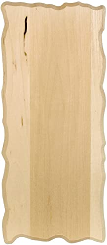 Walnut Hollow Basswood Small Rectangle Plaque, 6" x 14", Sandal - WoodArtSupply