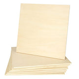 8 Pack 11.8 x 11.8 Inch Basswood Sheets 1/4 Inch Thick Square Plywood Sheets Unfinished Wood Sheets for Crafts DIY Project Mini House Building ZOFORTY