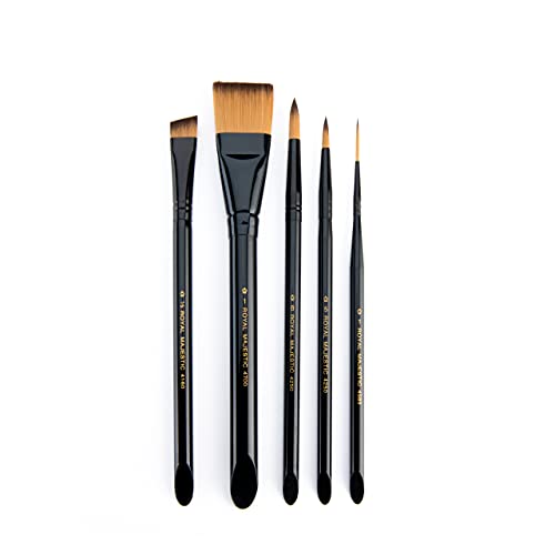 Royal & Langnickel Majestic Deluxe Watercolor Artist Brush Set, 5-Piece Royal and Langnickel