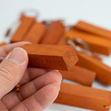 TFoRibbon Wood Engraving Blanks Keychains Blank Wooden Key Tag 20 Pack (Square Column),TFoRibbon00052 TFoRibbon