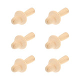 PartyKindom 6 Pcs DIY Wooden Ornaments Wooden Toys House Decorations for Home Kids playset Mushroom Statute DIY Painting Wooden Ornament Mini PartyKindom