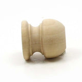 Mylittlewoodshop Pkg of 12 - Finial Dowel Cap - 1-1/16 Tall with 1/2 inch Hole Unfinished Wood (WW-DC8005-12) Unique Wood Shapes