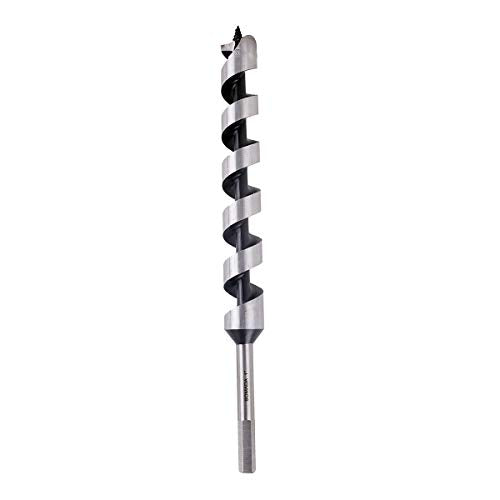 SOMADA 1-Inch x 12-Inch Auger Drill Bit for Wood, Hex Shank 3/8-Inch, Ship Auger Long Drill Bit for Soft and Hard Wood, Plastic, Drywall and - WoodArtSupply