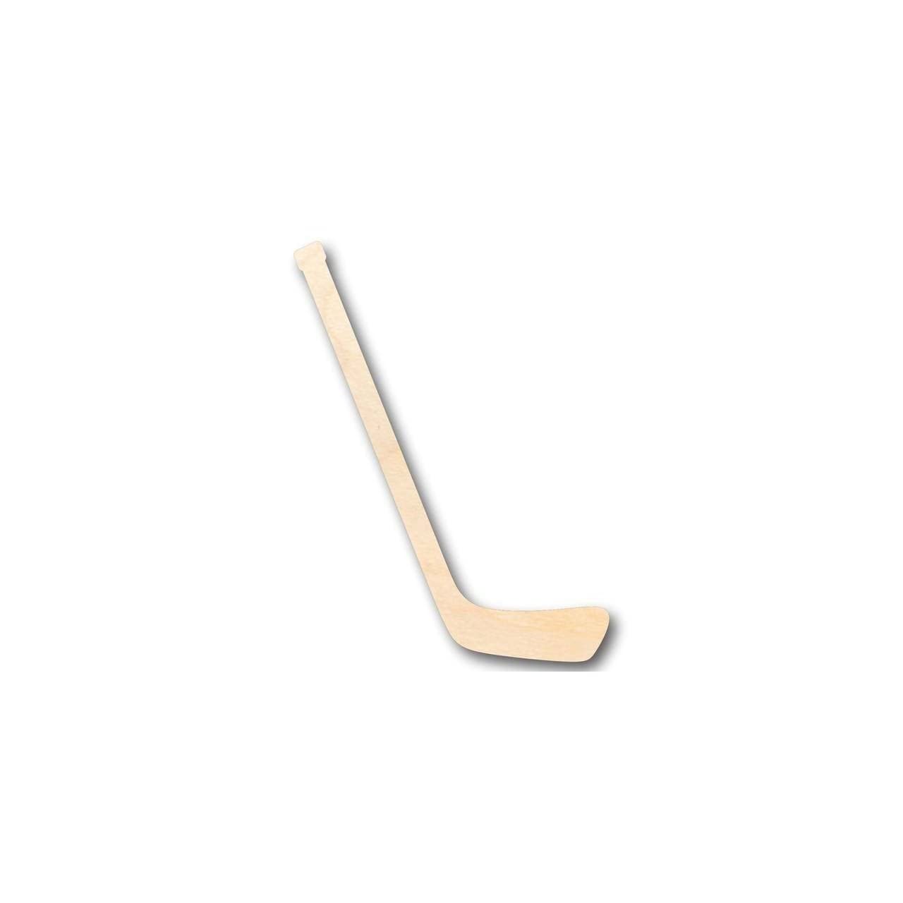 Unfinished Wood Hockey Stick Shape - Sporting - Craft - up to 24" DIY 8" / 1/4"