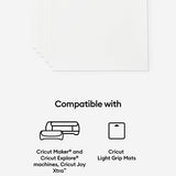 Cricut Printable Vinyl - US Letter Size (12 Ct), Printable Vinyl for Stickers, Labels, Vinyl Paper for Inkjet Printer, Compatible with Cricut Maker, Cricut