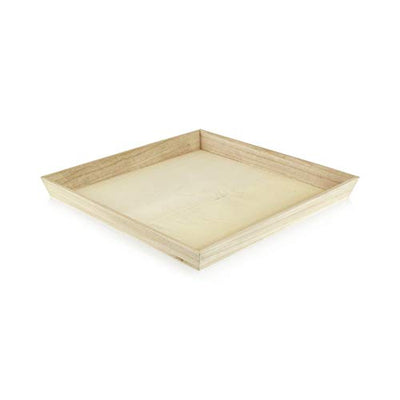 PacknWood Noah31 Rectangular Wooden Tray (Case of 10) - Large Charcuterie Board Set - Decorative Wooden Serving Trays for Party | Wood Tray for