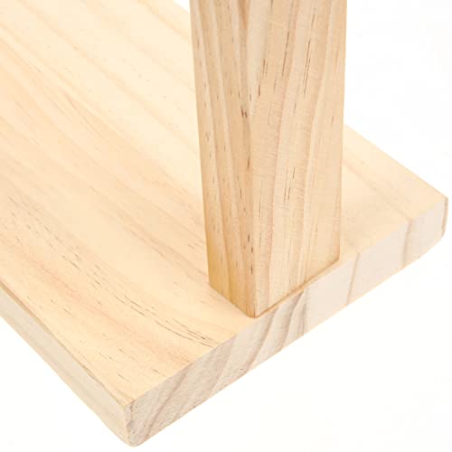 Zerodeko Craft Ribbon Organizer, Wood Thread Holder Ribbon Storage Rack Sewing Stand Organizer Ribbon Spool Storage Tool for Gift Wrapping Paper, Zerodeko