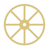 Wagon Wheel Cutout Unfinished Wood Western Covered Wagon Country Farm Door Hanger MDF Shape Canvas Style 1 Diverse Woodworking