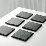 40 Slate Drink Coaster Engraving Blanks - Square Shapes for Versatile Use,Natural and Rustic Look Cakocaco