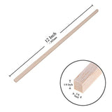 Balsa Wood Sticks 1/4 Inch Square Dowels Strips 12" Long - Pack of 30 by Craftiff Craftiff