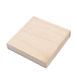 Anneome Graffiti Wood Slices DIY Painting Slices 4pcs Wood Slices Plate Square Wooden DIY Crafts Unfinished Wood Slices Anneome