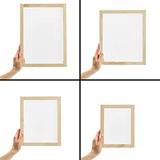 Bright Creations 6-Piece Set Wood Silk Screen Frame for Beginners and Kids Starter Kit, 110 White Mesh, 6x8, 8x10, 10x12, 10x14 Frames (4 Sizes) Bright Creations