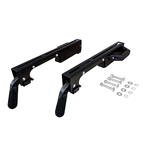 POWERTEC MT4000MBA Miter Saw Stand Mounting Brackets, Set of 2, Fits Ryobi, Black and Decker, Craftsman, and Kobalt Miter Saw Stand POWERTEC