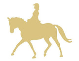 Horse Rider Cutout Unfinished Wood Home Decor Horse Arena Country Door Hanger MDF Shape Canvas Style 1 Diverse Woodworking
