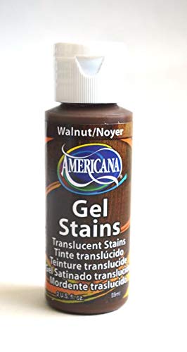 Deco Art Americana Walnut Gel Stain Painting Kit, 1 2-Ounce Gel Stain, 2 1-Inch Sponge Brushes. Unique Craft
