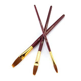 Royal & Langnickel RSET-9140 Zip N' Close Gold Taklon Filbert Comb 3-Piece Brush Set Royal & Langnickel