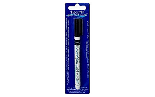 DecoArt DGPM14-K Glass Paint Marker, Black DecoArt
