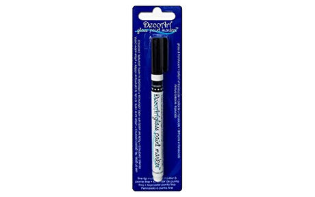 DecoArt DGPM14-K Glass Paint Marker, Black DecoArt