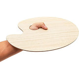 Bright Creations Unfinished Wood Oval Painting Palette (12 x 8 in, 12 Pack) Bright Creations