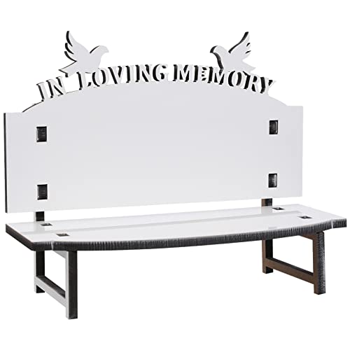 Tofficu Sublimation Blank Bench DIY Sublimation Chair Blanks Decor Nautical Beach Themed Picture Frame for Tabletop Home Decor Bird in Loving Memory - WoodArtSupply