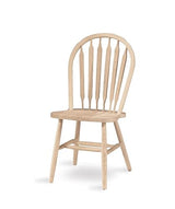 International Concepts 37-Inch Arrow Back Chair, Unfinished, Fabric IC International Concepts