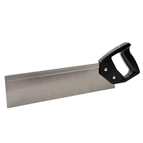 GreatNeck BSB14 12 Inch Mitre Box With 14 Inch Back Saw, Reinforced Steel Back Saw for Accurate Cutting, Receptacle Box Saw With Degree Cutting Guide Great Neck