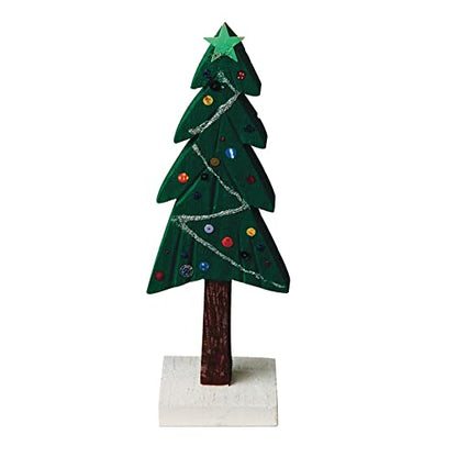 S&S Worldwide Unfinished Wooden Pine Tree, 7-3/4" Height, Pack of 6