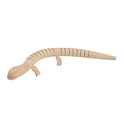 Fun Express DIY Wood Lizards - Set of 6 - Over 8 Inches Long - Craft Toys for Kids - WoodArtSupply