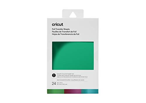 Cricut Sheets (24 ct) Foil Transfer, Jewel Sampler - WoodArtSupply