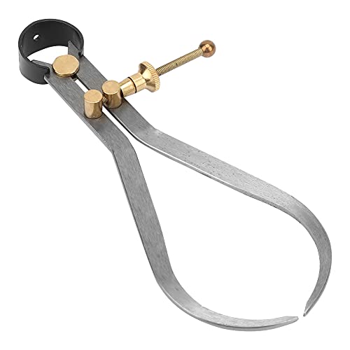 Outside Spring Caliper, Boomerang Leg External Caliper Divider Set with Copper Fitting, Spring Caliper for Woodworking Turning Lathe Projects(190mm / Yuecoom