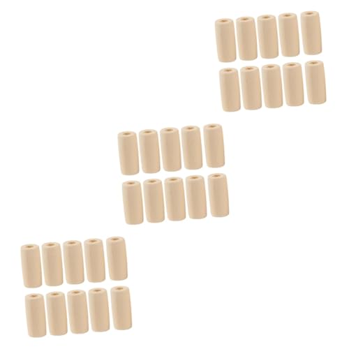 KALLORY 300 Pcs Wooden Beading Material Wooden DIY Beads Circle Beads Beads Wooden Hair Beads Unfinished Wooden Beads Bulk Jewelry DIY Wood Beads KALLORY