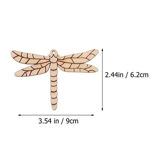 HEALLILY Blank Wooden Ornaments 50 Pcs Unfinished Wood Slices, Christmas Ornaments Wood Kit, Natural Wooden DIY Crafts with Rope for Xmas Holiday HEALLILY