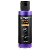 ARTEZA Iridescent Acrylic Paint, A706 Electric Plum Purple, 118 ml Bottle, Chameleon Colors, High-Viscosity Shimmer Paint, Water-Based, Blendable, ARTEZA